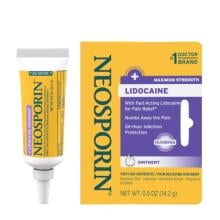 NEOSPORIN(R) con lidocaína, frente del envase