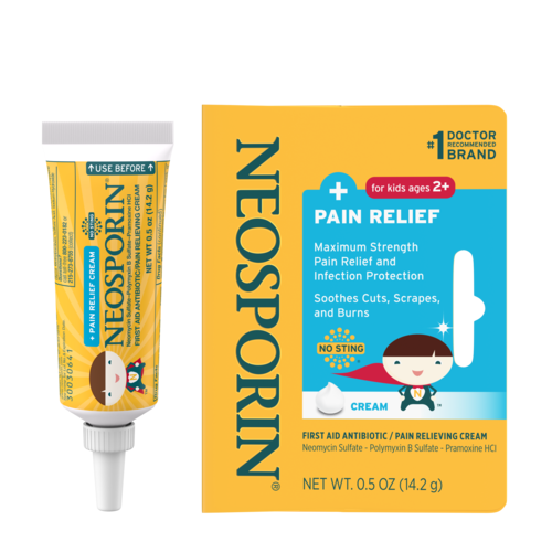 NEOSPORIN Pain Relief Cream for Kids para niños de 2 años de edad en adelante