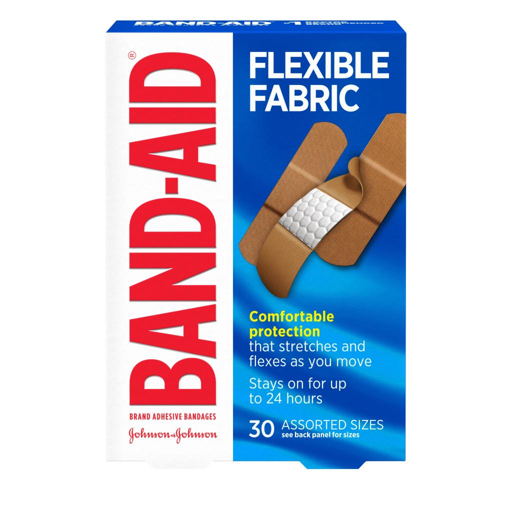Marca BAND-AID® Venditas de tela flexible